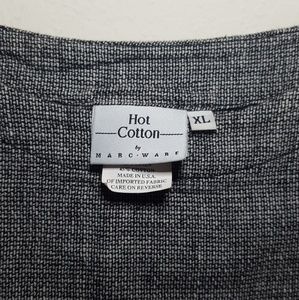 Hot Cotton Tops - Hot Cotton by Marc Ware Gray 3/4" Sleeve Top Hot Cotton Tops - Hot Cotton by Marc Ware Gray 3/4" Sleeve Top
